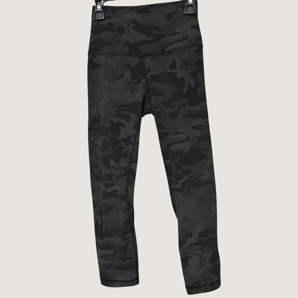 Lululemon Align High-Rise Crop 21 Heritage‎ 365 Camo Deep Coal Multi Size 2